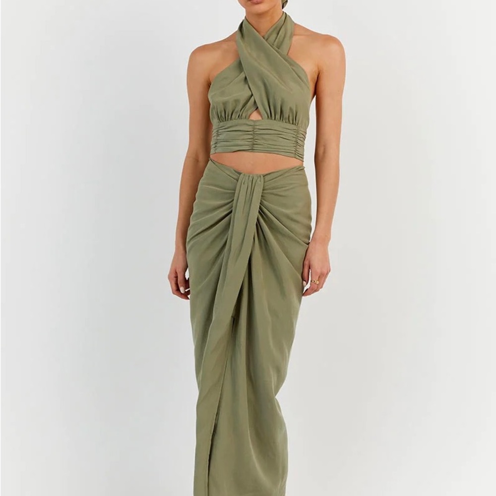 DISSH AMELIA SAGE KNOT SKIRT